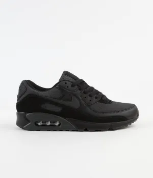 Nike Air Max 90 Shoes - Black / Dark Smoke Grey - Black