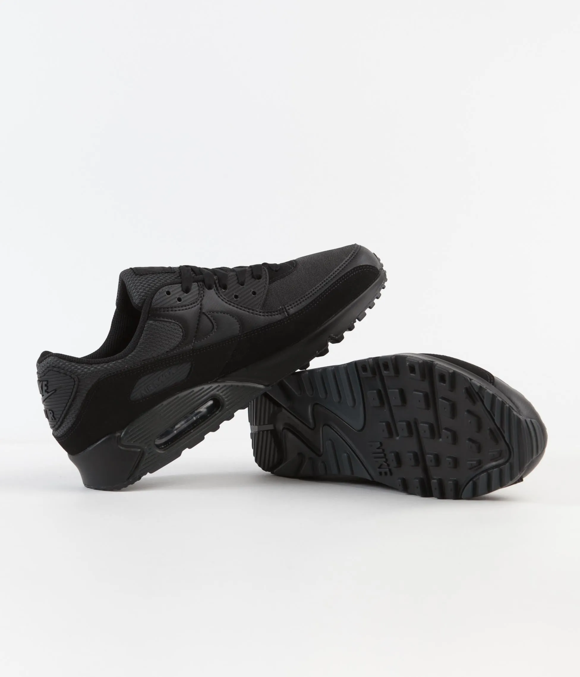 Nike Air Max 90 Shoes - Black / Dark Smoke Grey - Black