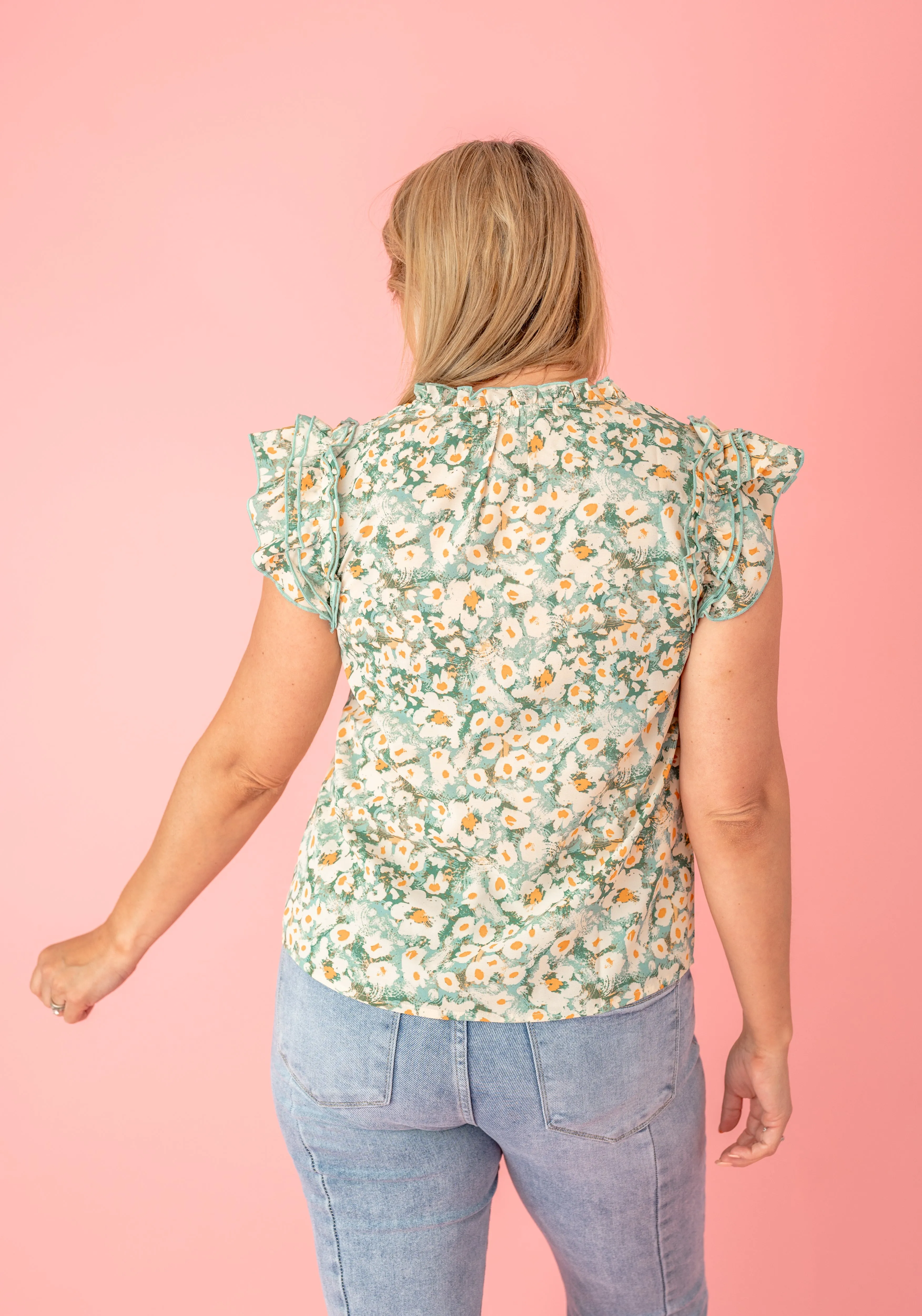 No Pressure Floral Blouse