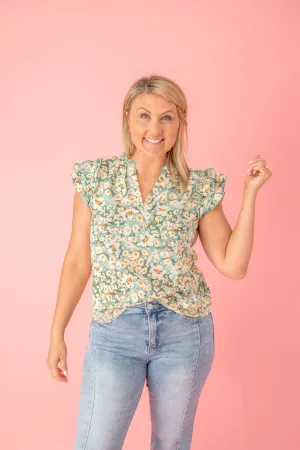No Pressure Floral Blouse