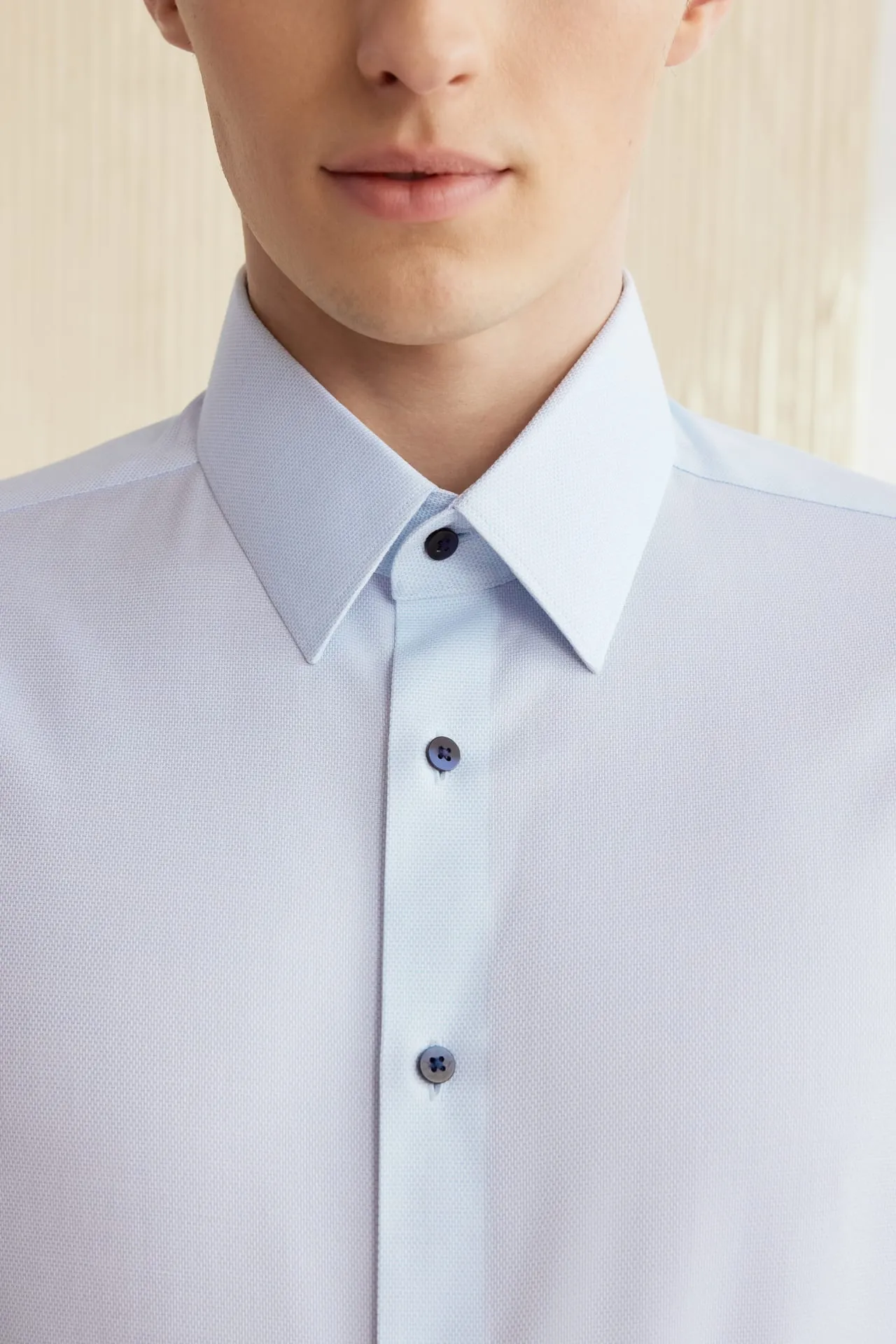 Non-Iron Cotton Stretch Smart Fit 2 Tone Shirt