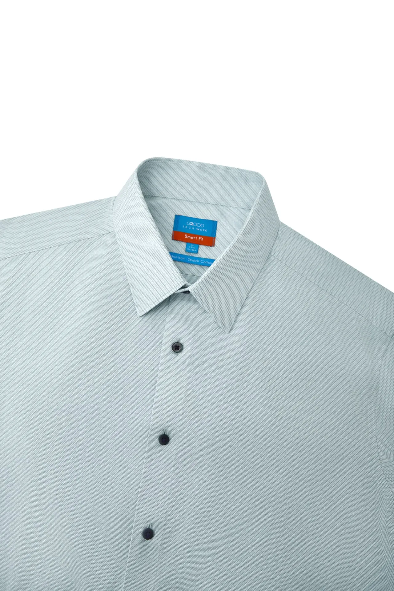 Non-Iron Cotton Stretch Smart Fit 2 Tone Shirt