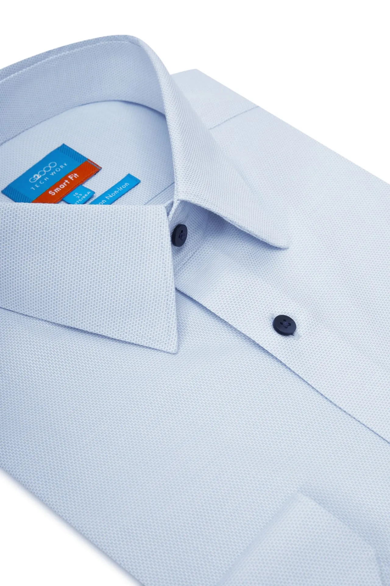 Non-Iron Cotton Stretch Smart Fit 2 Tone Shirt