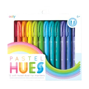 Ooly Pastel Hues Dual Tip Markers - Set of 12
