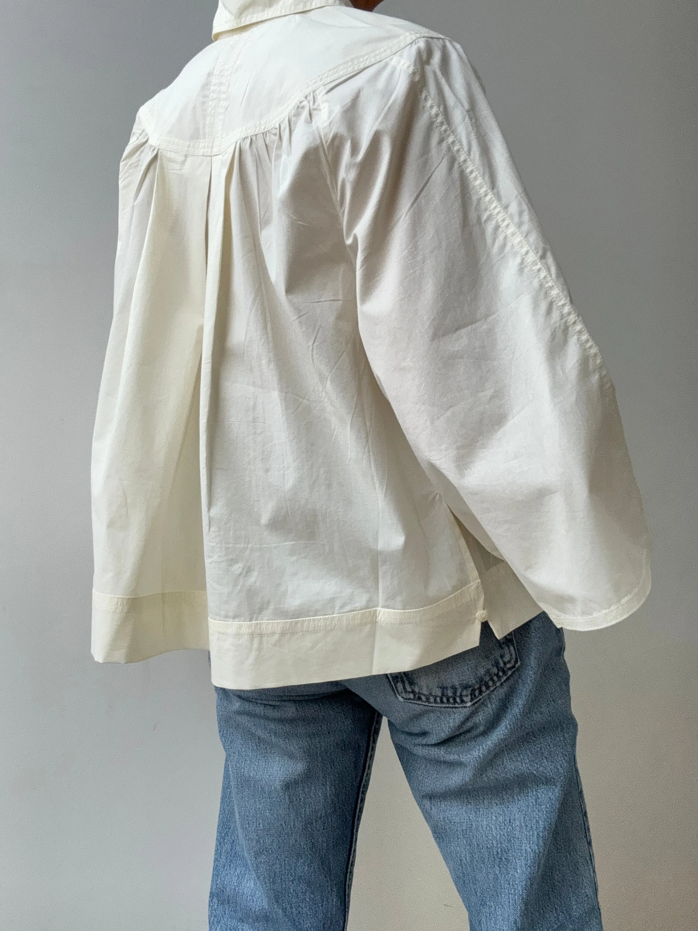Organic Crisp Poplin Top Breeze