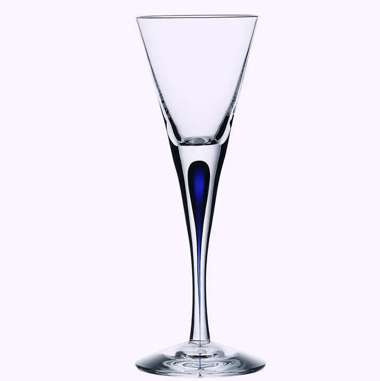 Orrefor's Intermezzo Blue Crystal Glassware