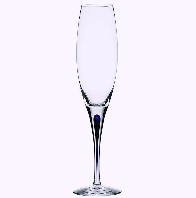 Orrefor's Intermezzo Blue Crystal Glassware