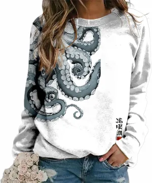 Oversized Sweatshirts for Women Trendy Crewneck Pullover Soft Comfy Crewneck Graphic Casual Long Sleeve Shirts