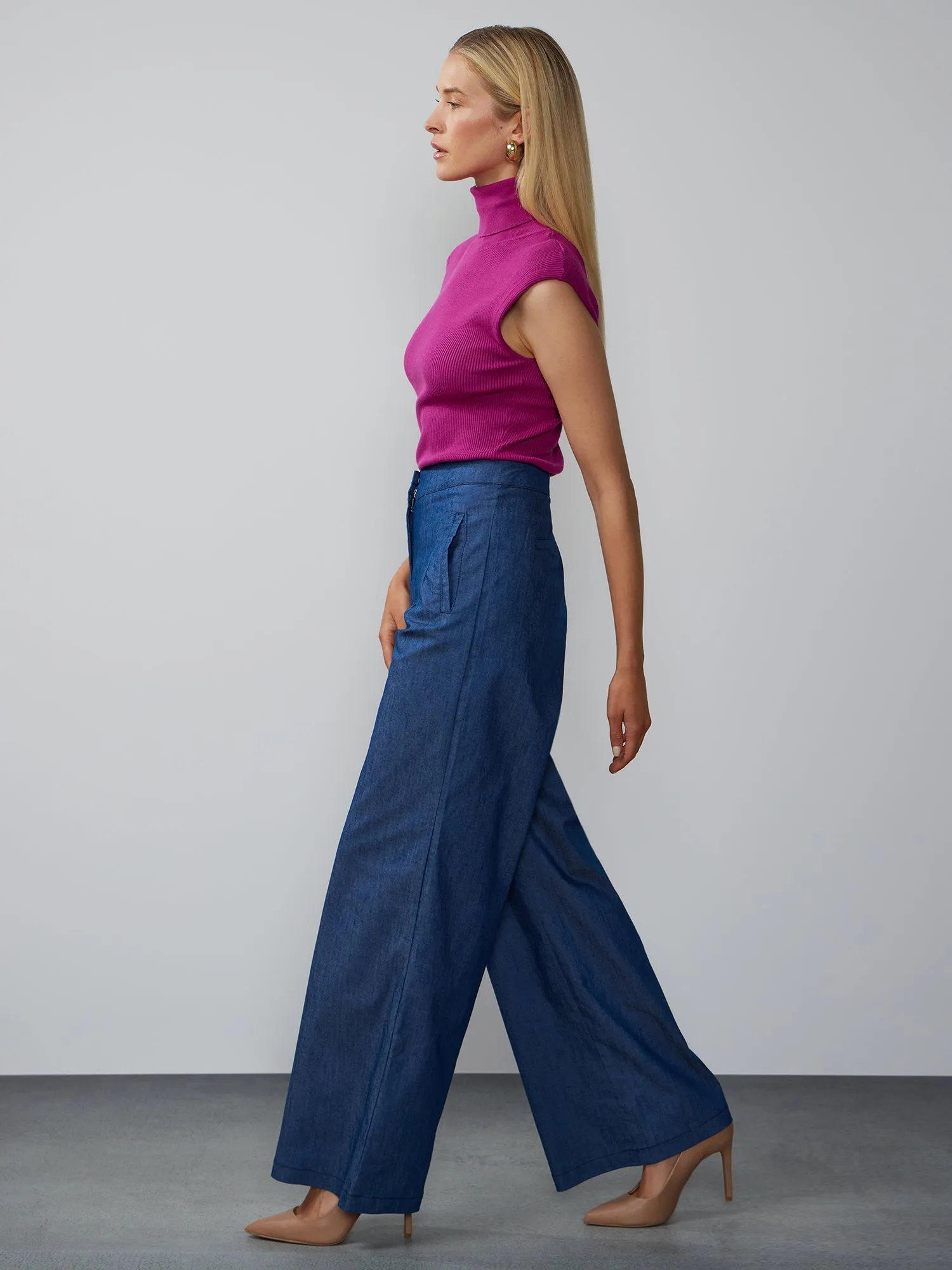 Paige Denim Wide Leg Jean