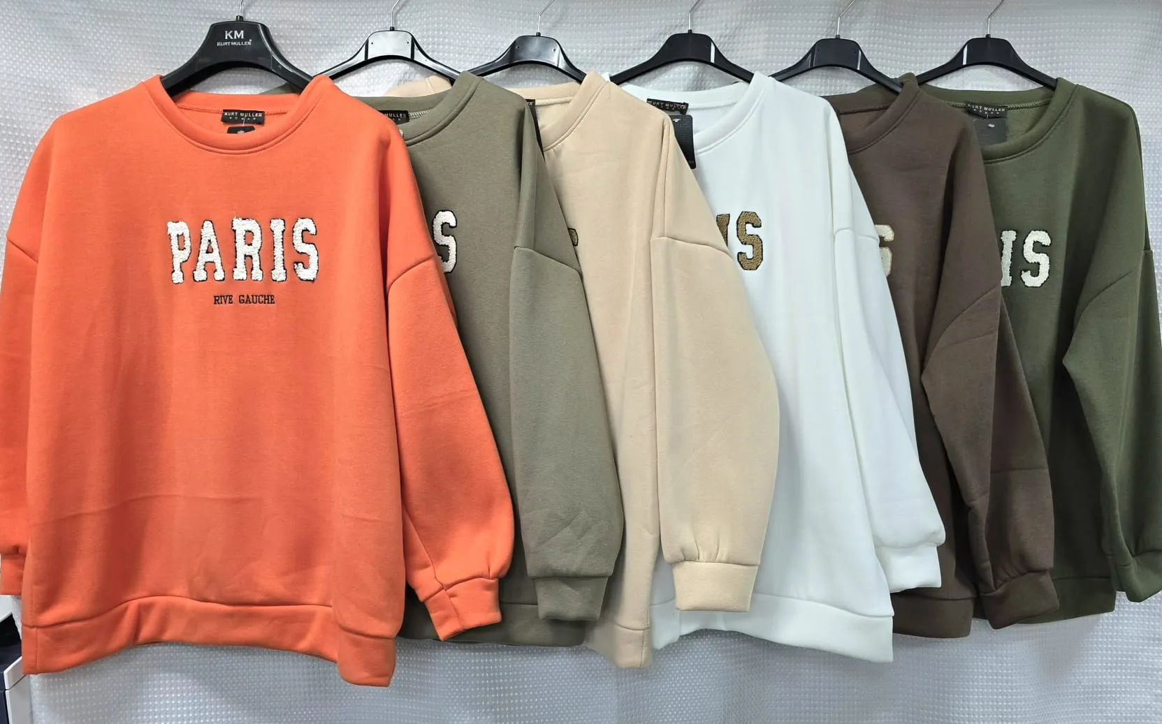 Paris Cotton Sweatshirt Top – One Size (UK 10-20)