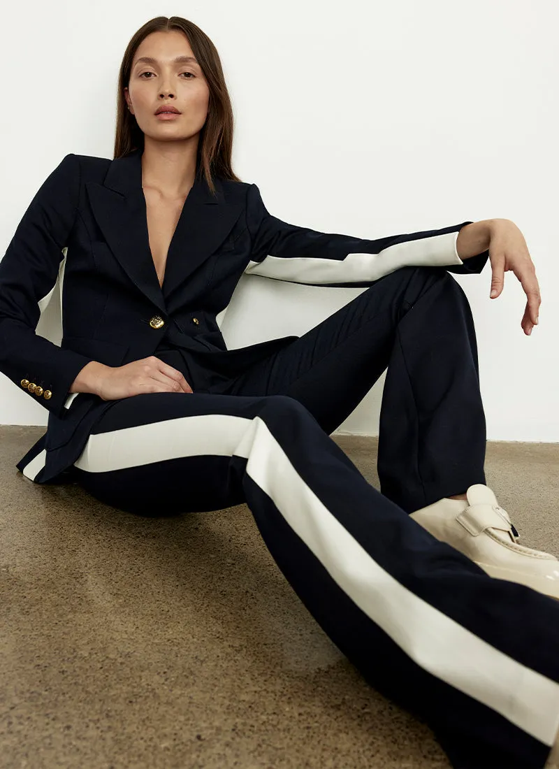 Patch Pocket Tux Stripe Blazer