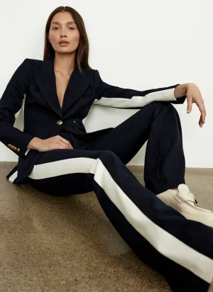Patch Pocket Tux Stripe Blazer