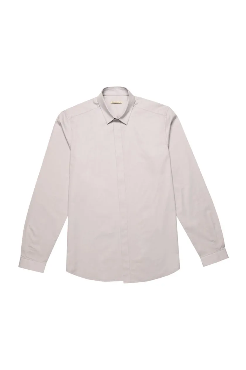 Perona   -   Mens-Shirts-Shirts-Finley-Pma-Ss24-350-S-Cement Grey