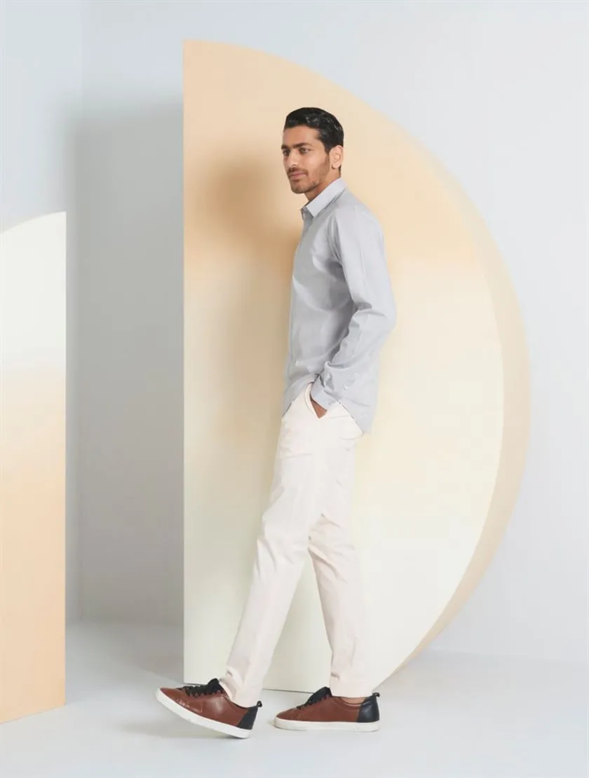 Perona   -   Mens-Shirts-Shirts-Finley-Pma-Ss24-350-S-Cement Grey