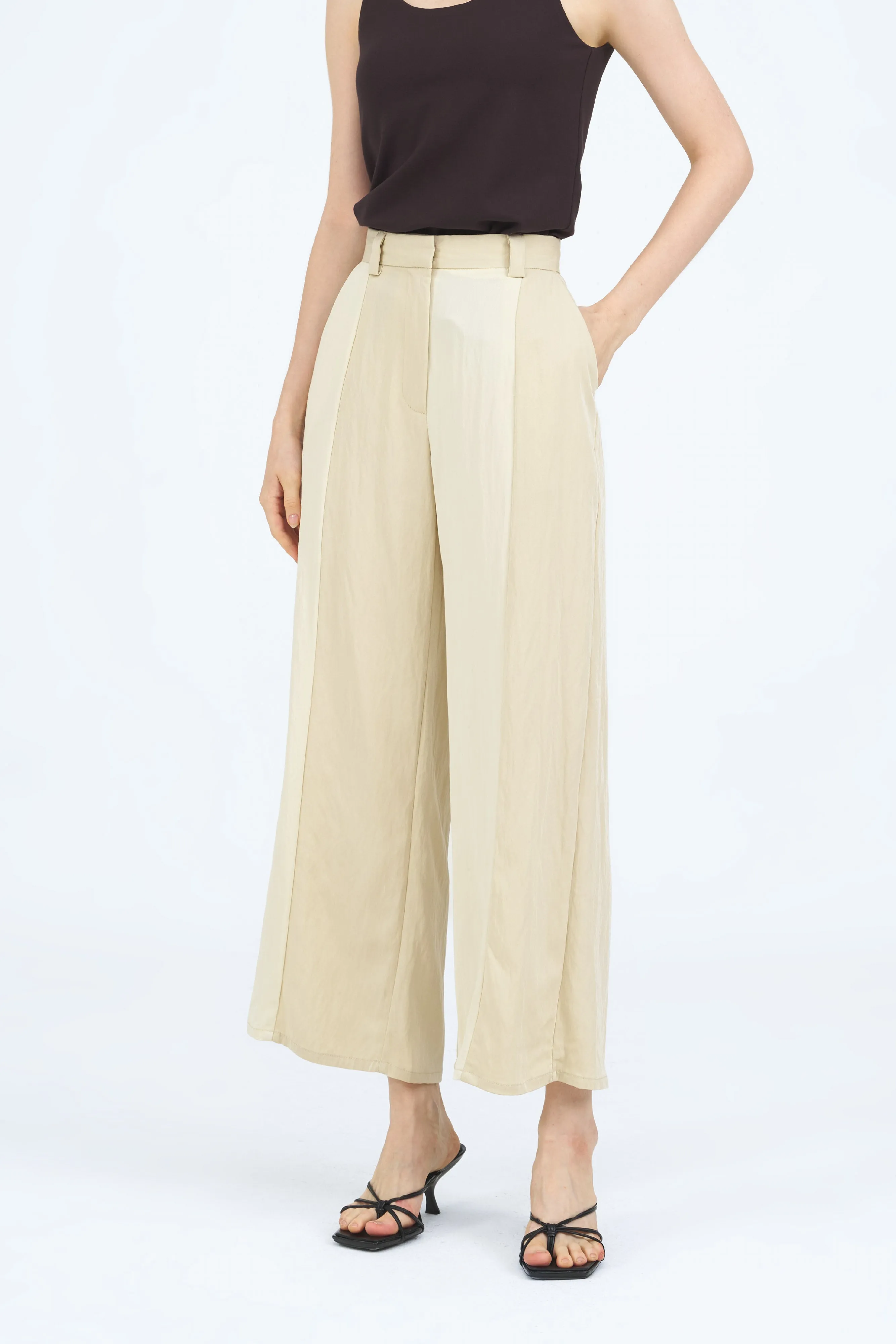 Pimm Contrast Panel Palazzo Pants