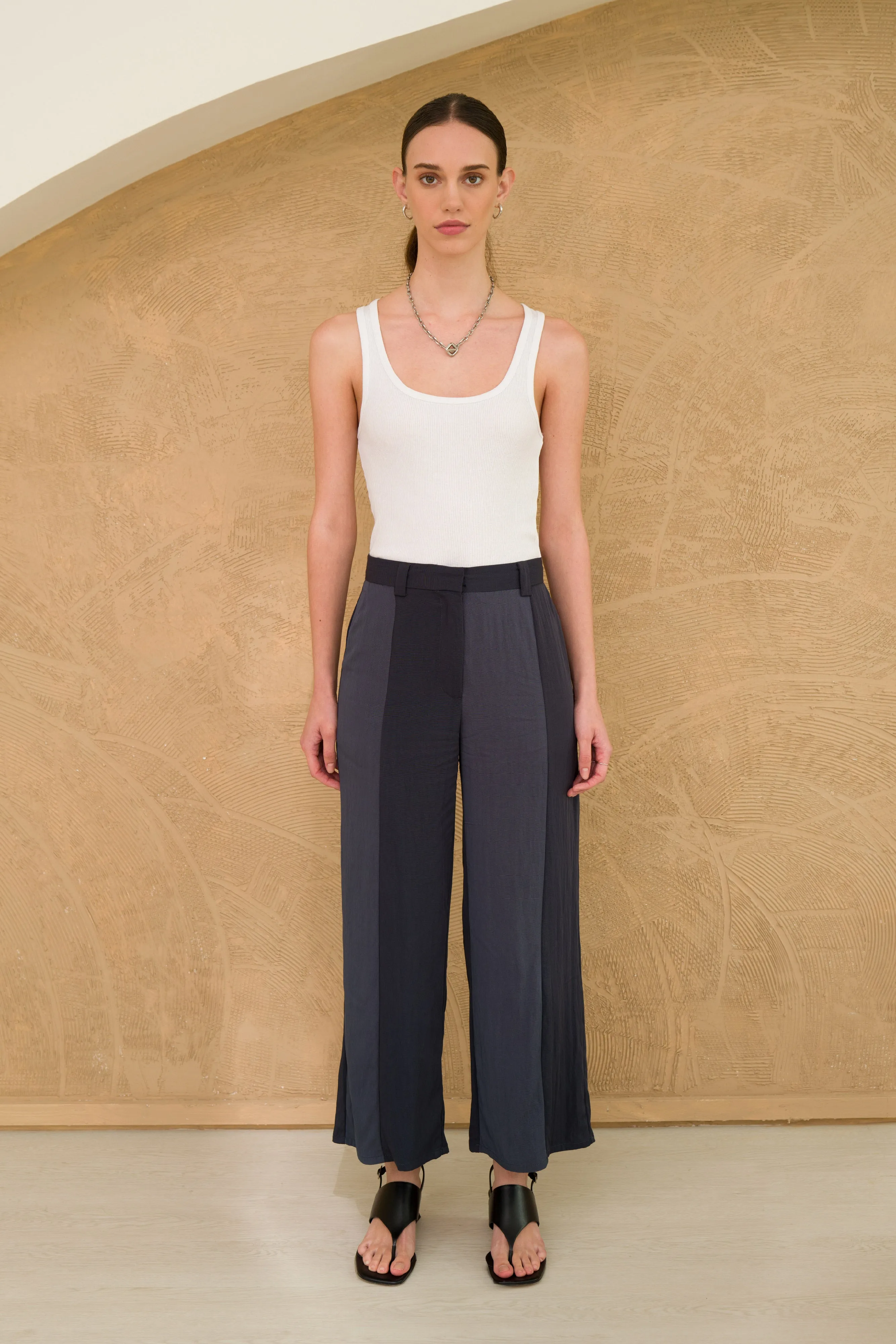 Pimm Contrast Panel Palazzo Pants