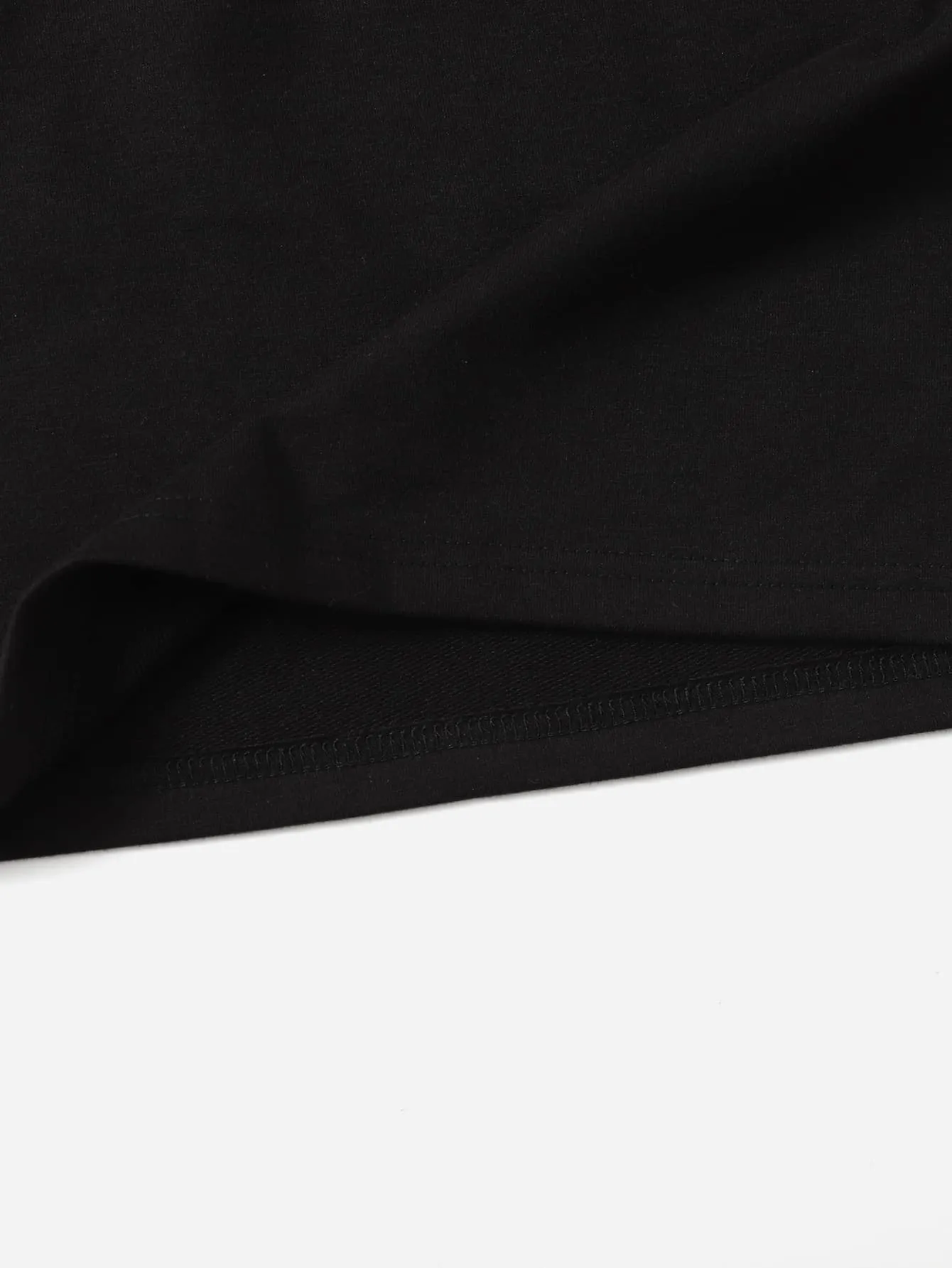 Plain Drawstring Mini Plus Size Skirt