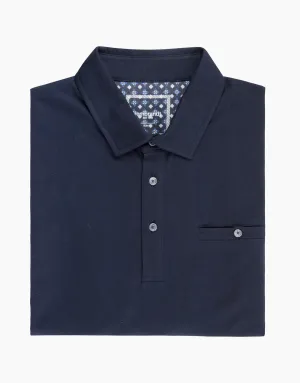 Portofino Cotton Polo - Navy