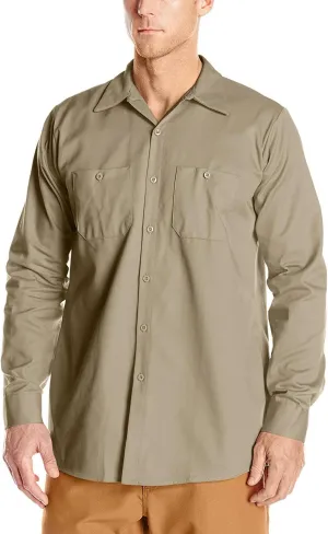 Red Kap Men's Wrinkle Resistant Cotton Work Shirt