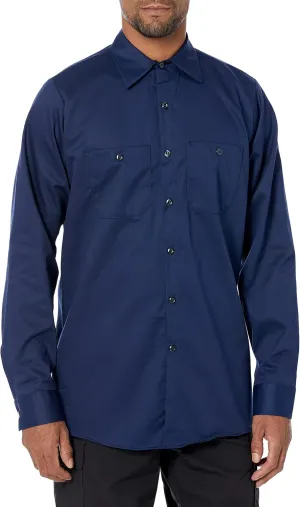 Red Kap Men's Wrinkle Resistant Cotton Work Shirt