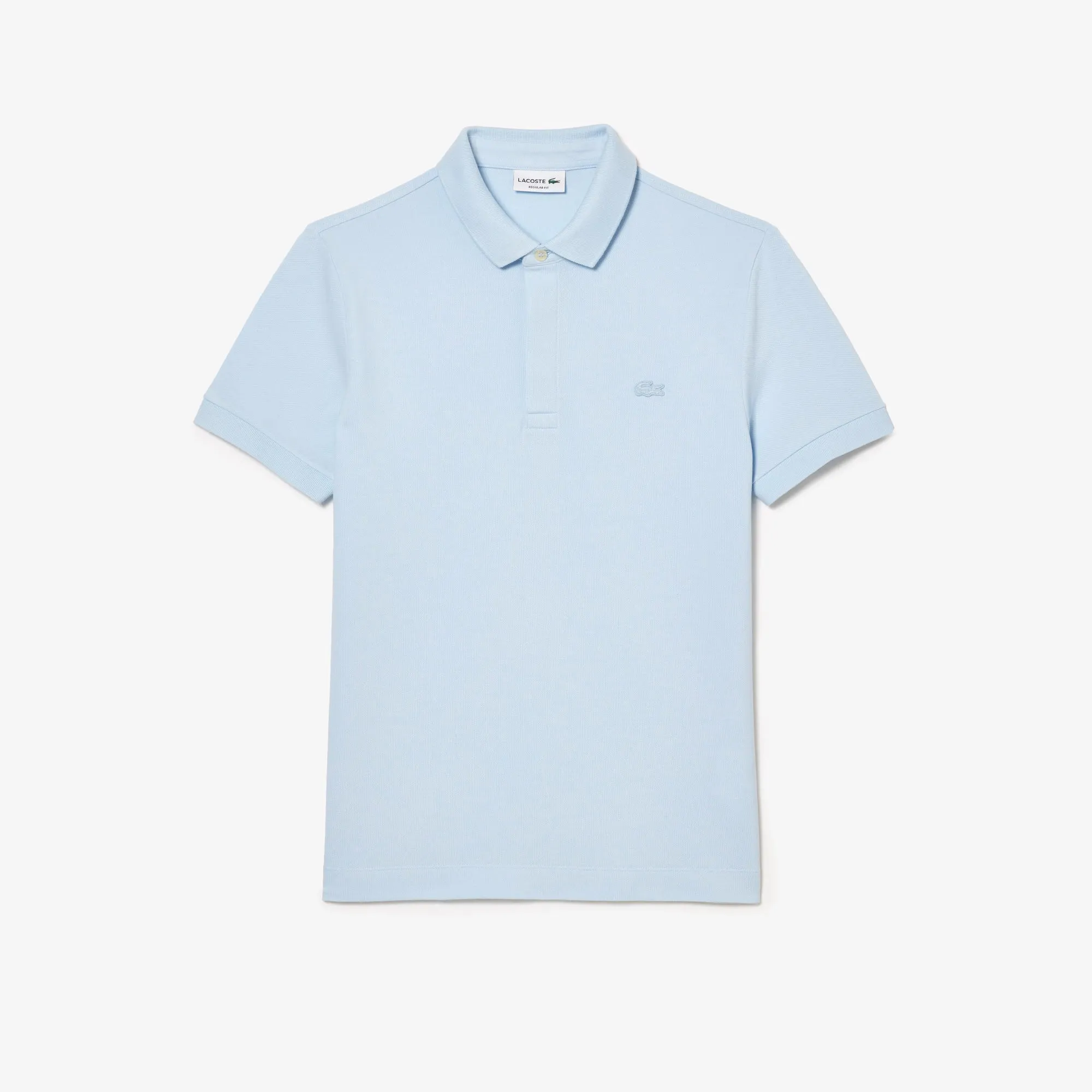 Regular Fit Stretch Cotton Paris Polo - Sky