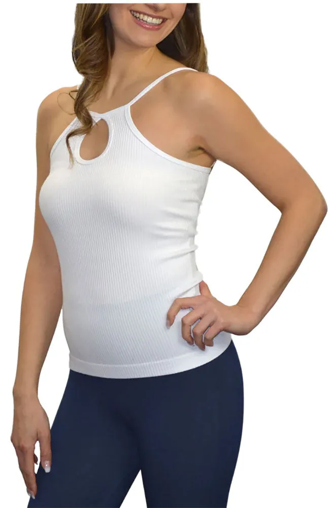 Reversible Ribbed Keyhole Cami