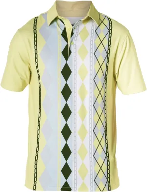 Royal & Awesome Golf Shirts for Men, Golf Polos for Men, Crazy and Funny Shirts for Men's, Bright, Colorful Design