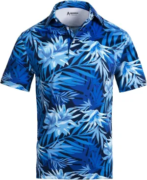 Royal & Awesome Golf Shirts for Men, Golf Polos for Men, Crazy and Funny Shirts for Men's, Bright, Colorful Design