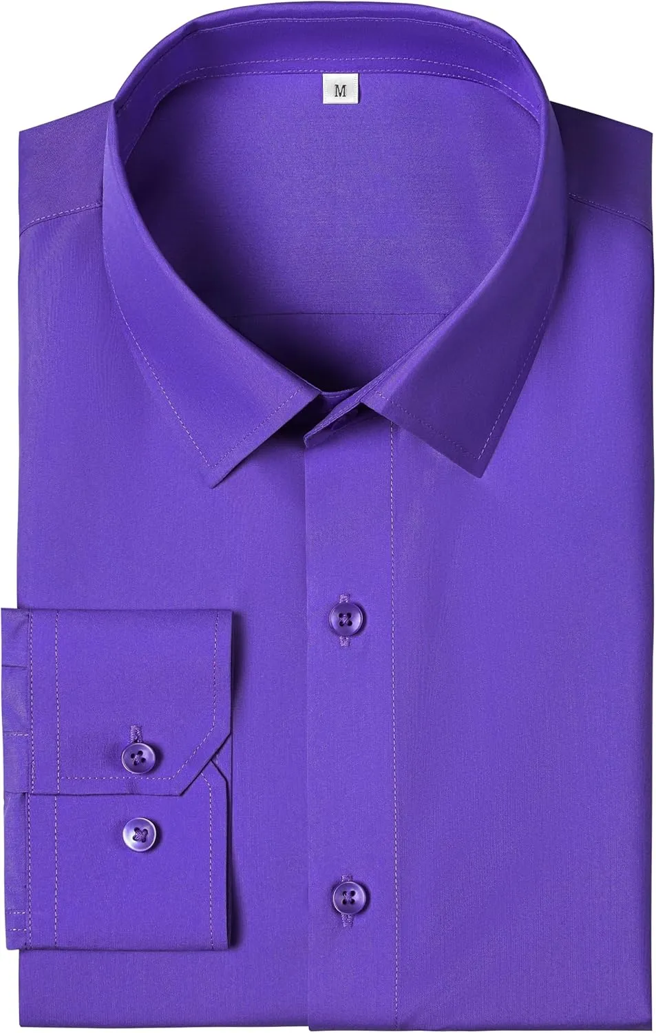 Ruisin Men's Dress Shirts Regular Fit Long Sleeve Soft Wrinkle-Free Formal Shirt Business Casual Button Down Shirts