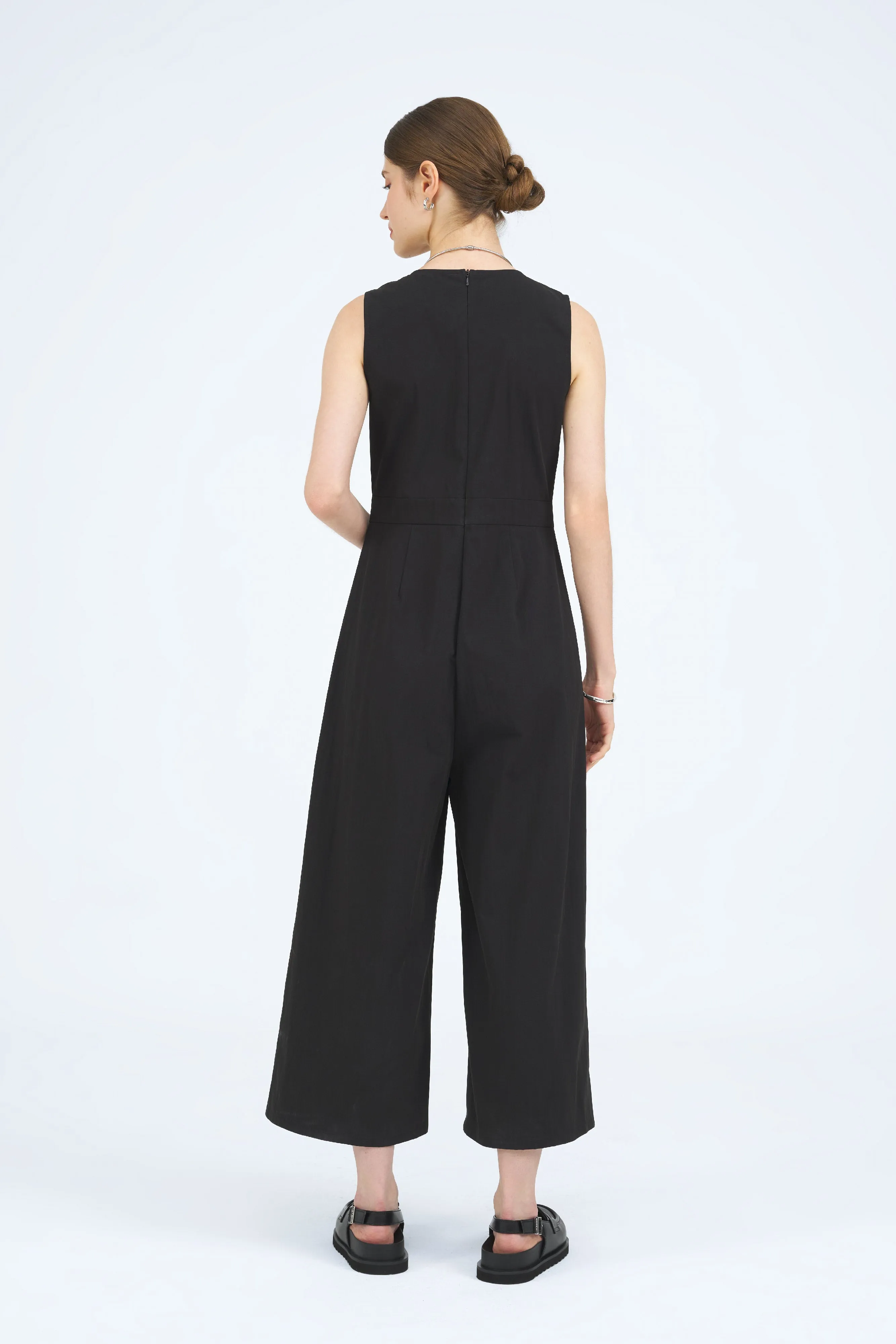 Rylee Patch-Pocket Jumpsuit