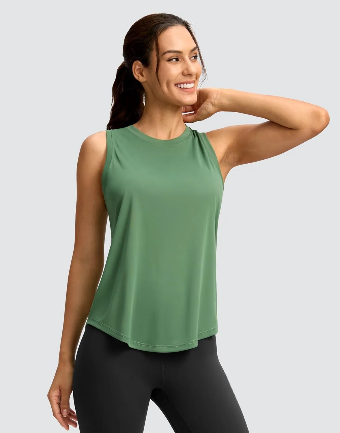 SANTINY Women's Sleeveless Workout Tops Lightweight Tennis Yoga Athletic Running Shirts Racerback Tank Tops for Women
