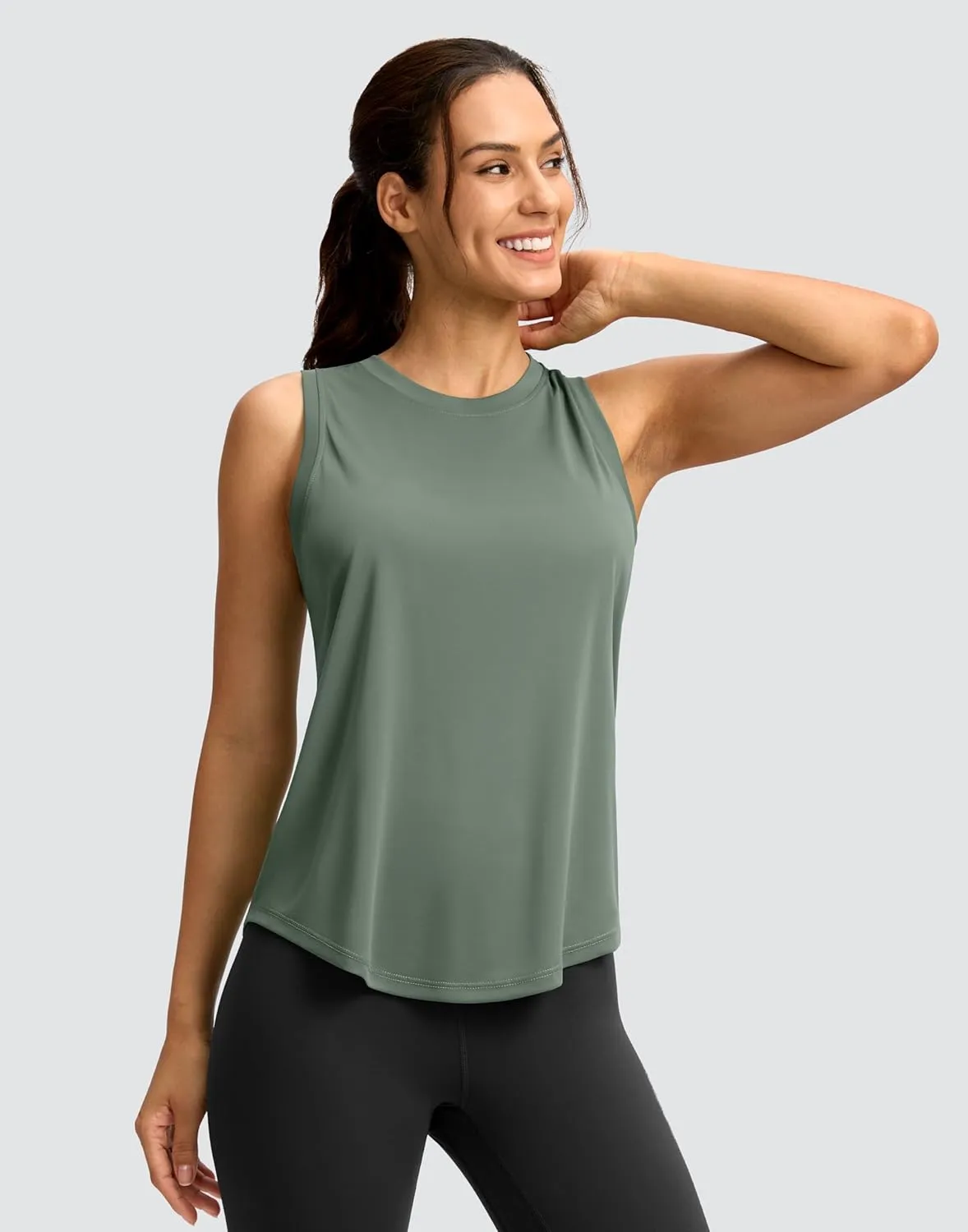 SANTINY Women's Sleeveless Workout Tops Lightweight Tennis Yoga Athletic Running Shirts Racerback Tank Tops for Women