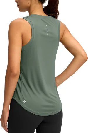 SANTINY Women's Sleeveless Workout Tops Lightweight Tennis Yoga Athletic Running Shirts Racerback Tank Tops for Women