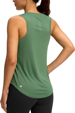 SANTINY Women's Sleeveless Workout Tops Lightweight Tennis Yoga Athletic Running Shirts Racerback Tank Tops for Women