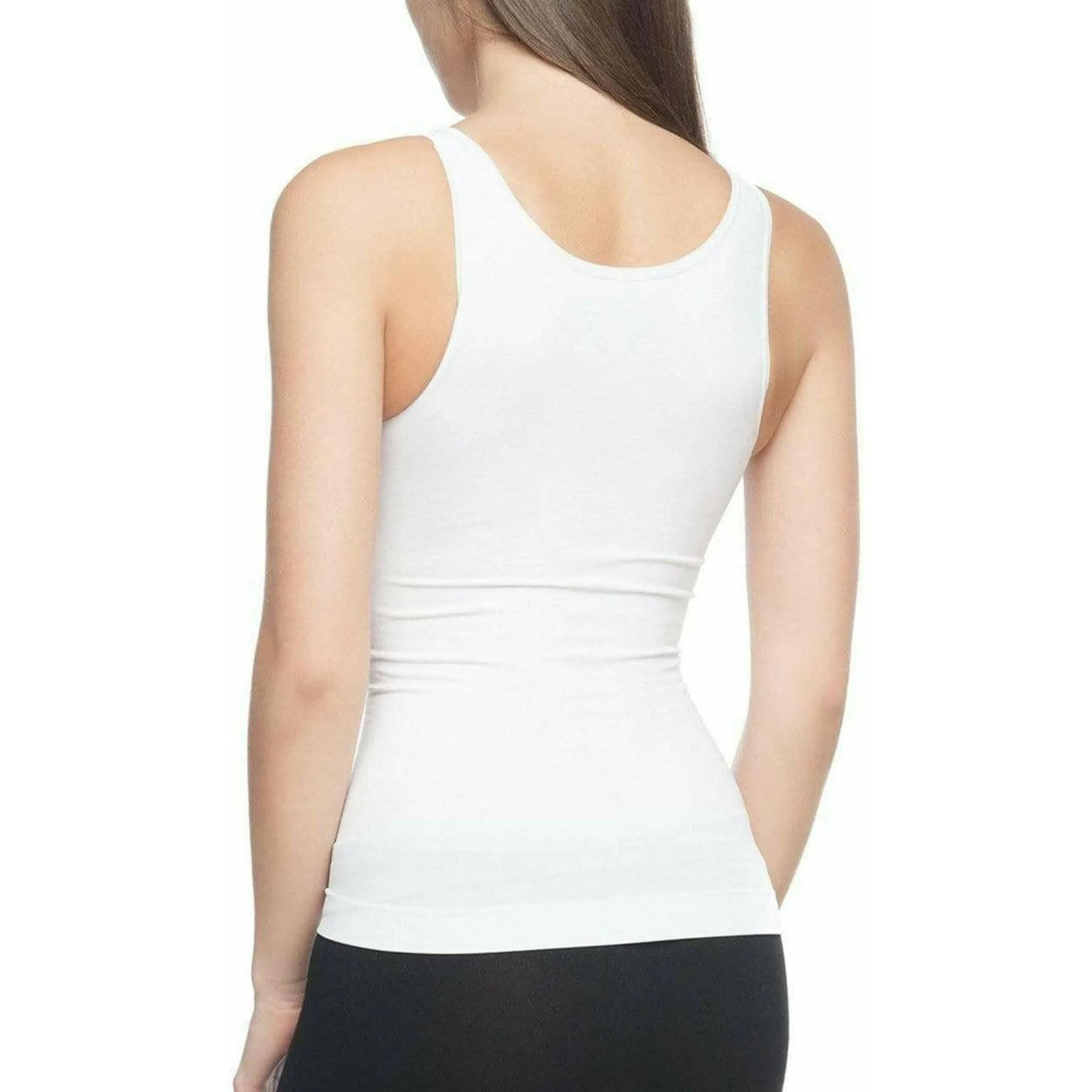 Seamless Shaping Tank Top - White