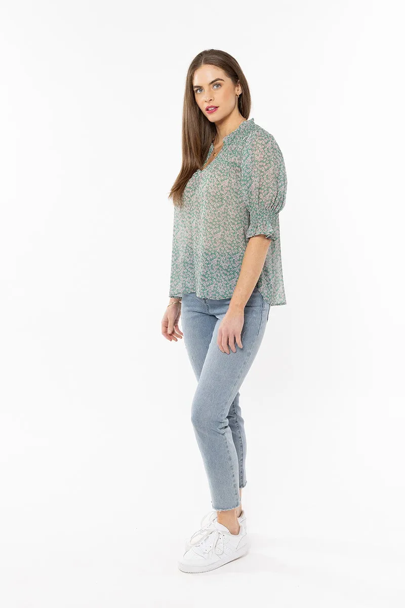 Seeking Lola - Celeste V Neck Top - Summer Fun