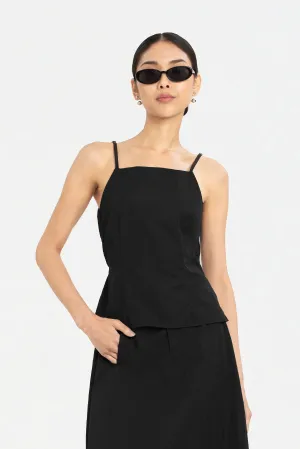Selma Halter Tie-Back Top