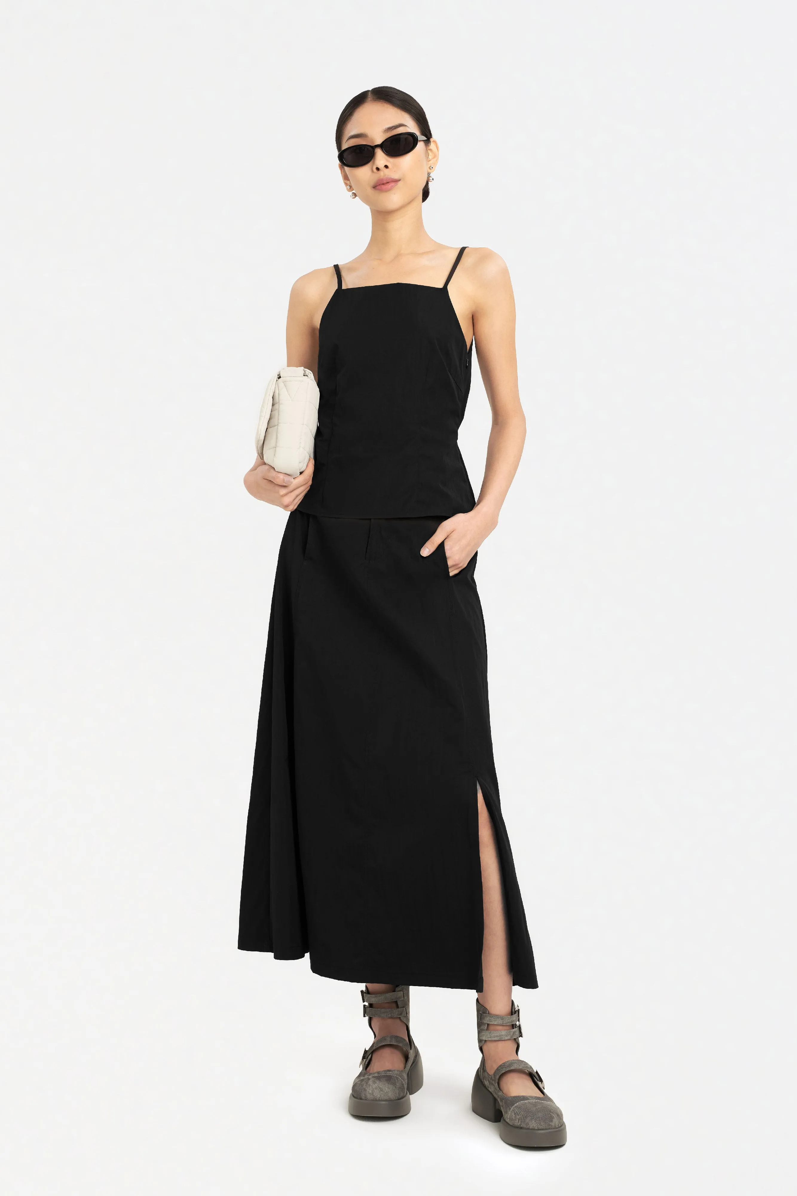 Selma Halter Tie-Back Top