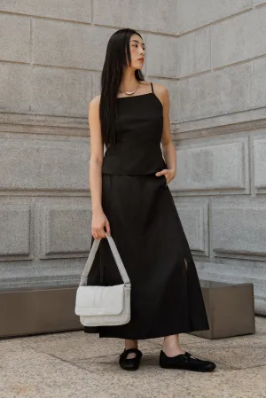 Selma Parachute Long Slit Skirt