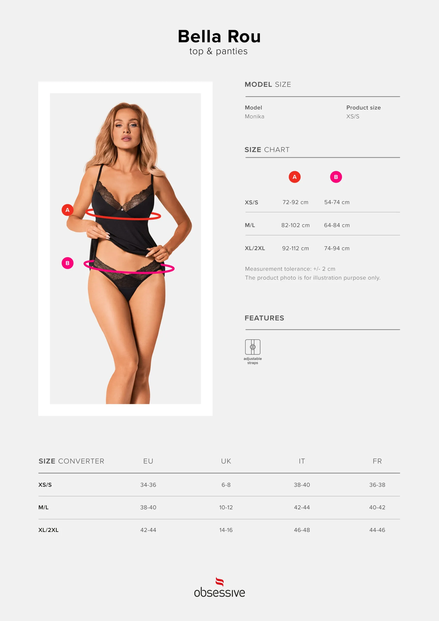 Sexy Tank Top & Thong Panty Obsessive Bella Rou