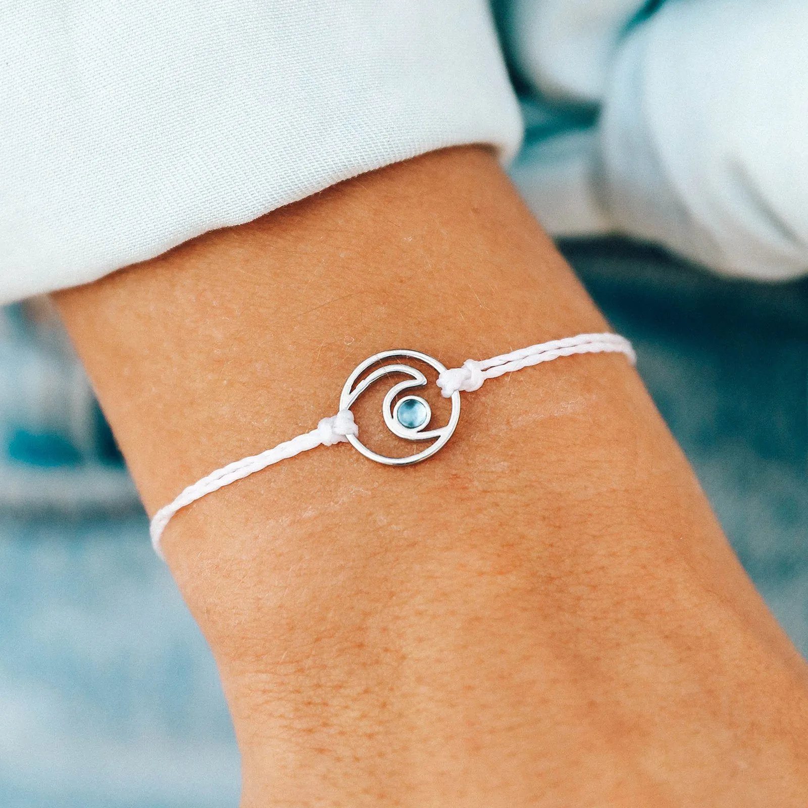 Shimmering Wave Charm