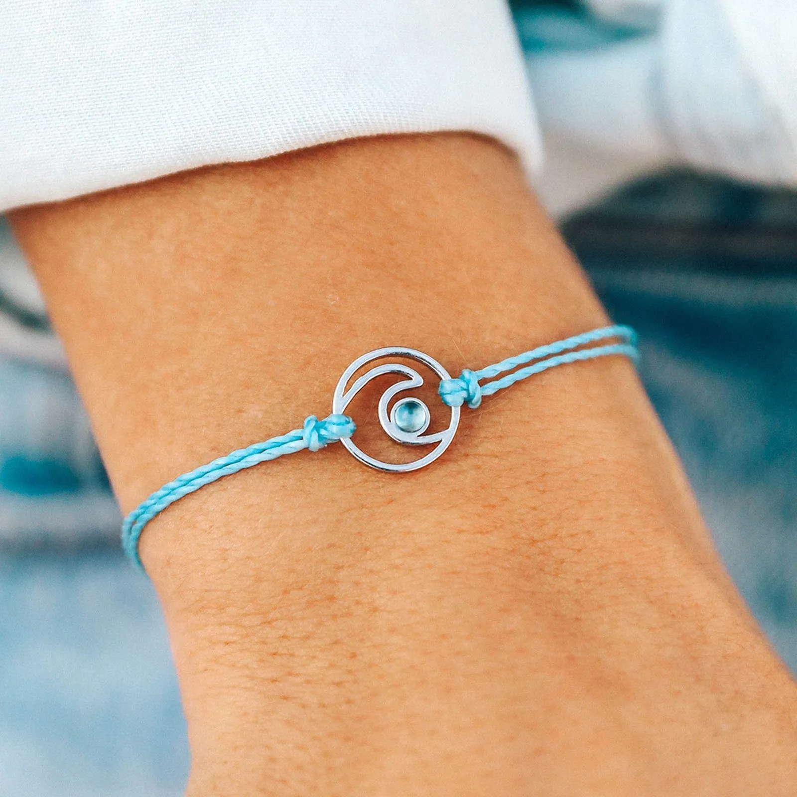 Shimmering Wave Charm