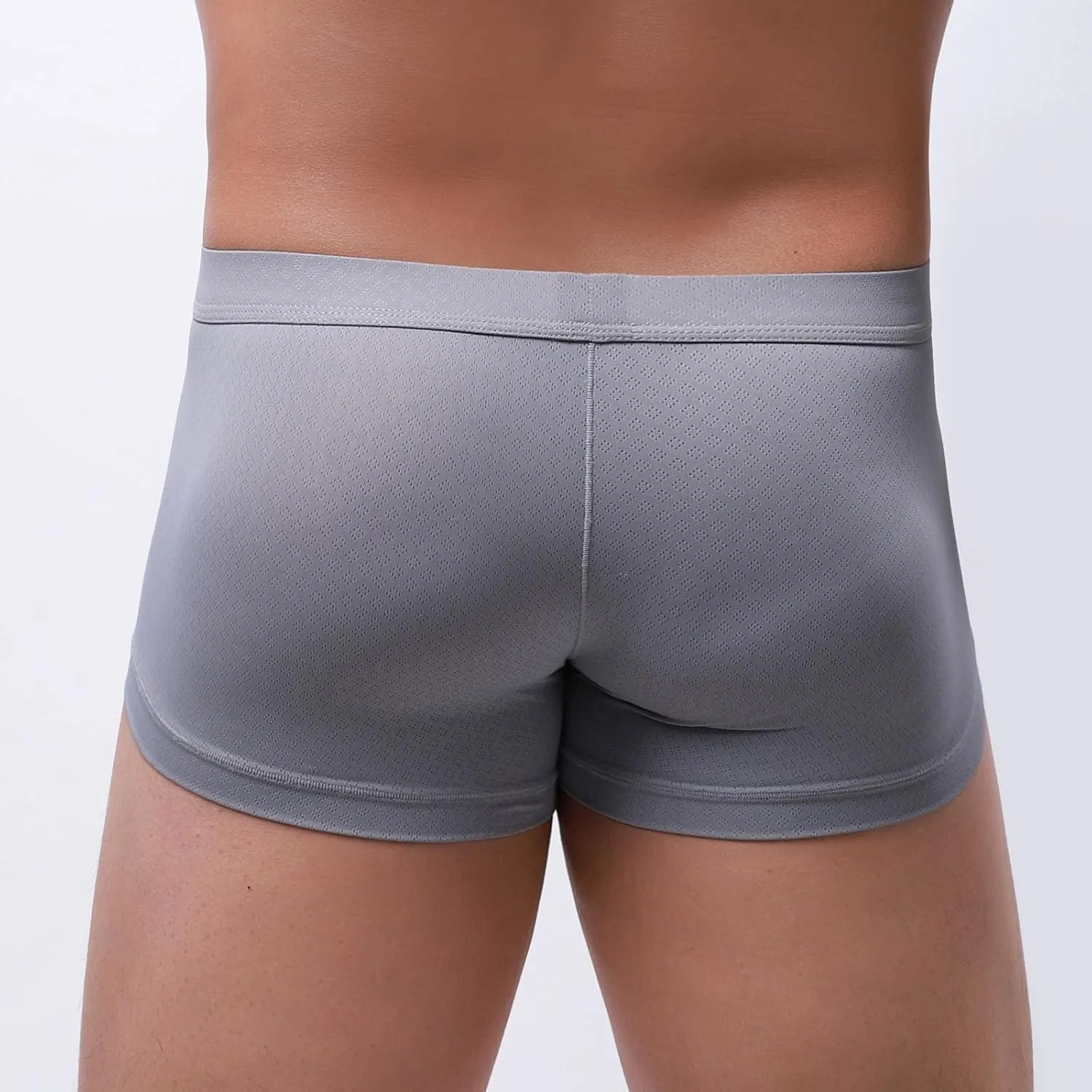 Sinzelimin Boxer Briefs for Men's Base Layer Underwear Boxer Shorts Soft Breathable Comfortable Pouch Panties Underpant