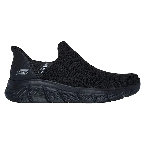 SKECHERS BOBS B FLEX LIFESTYLE SHOES FOR MEN, BLACK