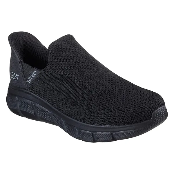 SKECHERS BOBS B FLEX LIFESTYLE SHOES FOR MEN, BLACK