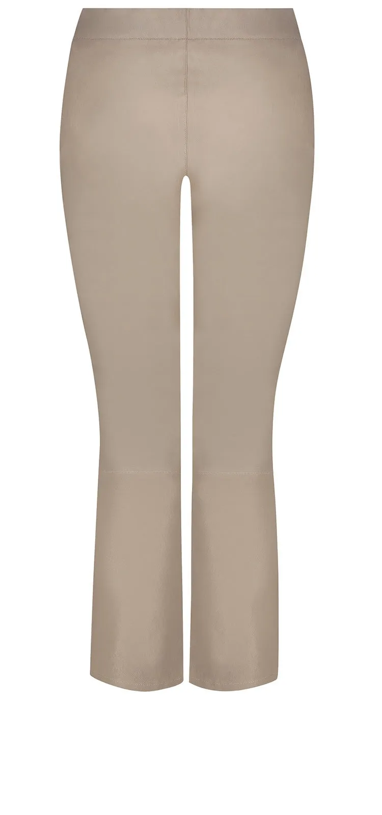 Slim Bootcut Ankle Pull-On Pants Beige Statement™ | Feather
