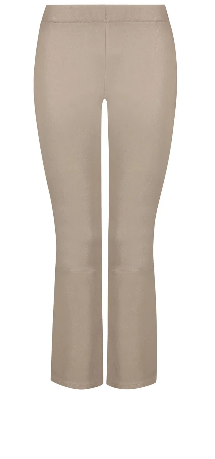 Slim Bootcut Ankle Pull-On Pants Beige Statement™ | Feather