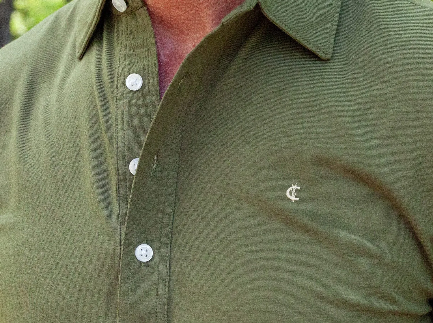 Slim Fit Top-Shelf Range Polo - Olive Branch