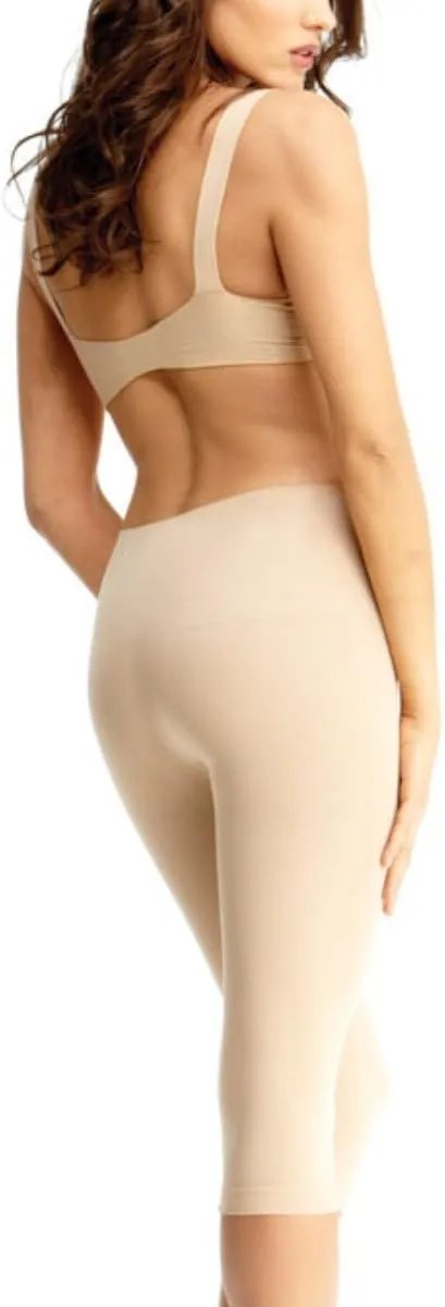 SlimMe Shapewear Leggings, High Waisted Tummy Control Capri Shapewear, Comfortable Knee Length Body Shaper - S to Q2