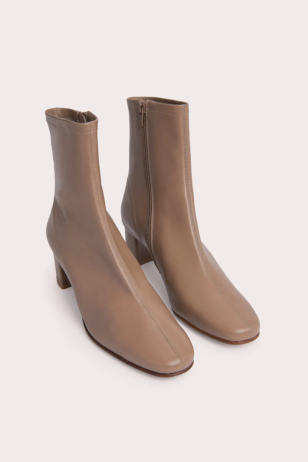 Sofia Elegant Nude Leather Shoes